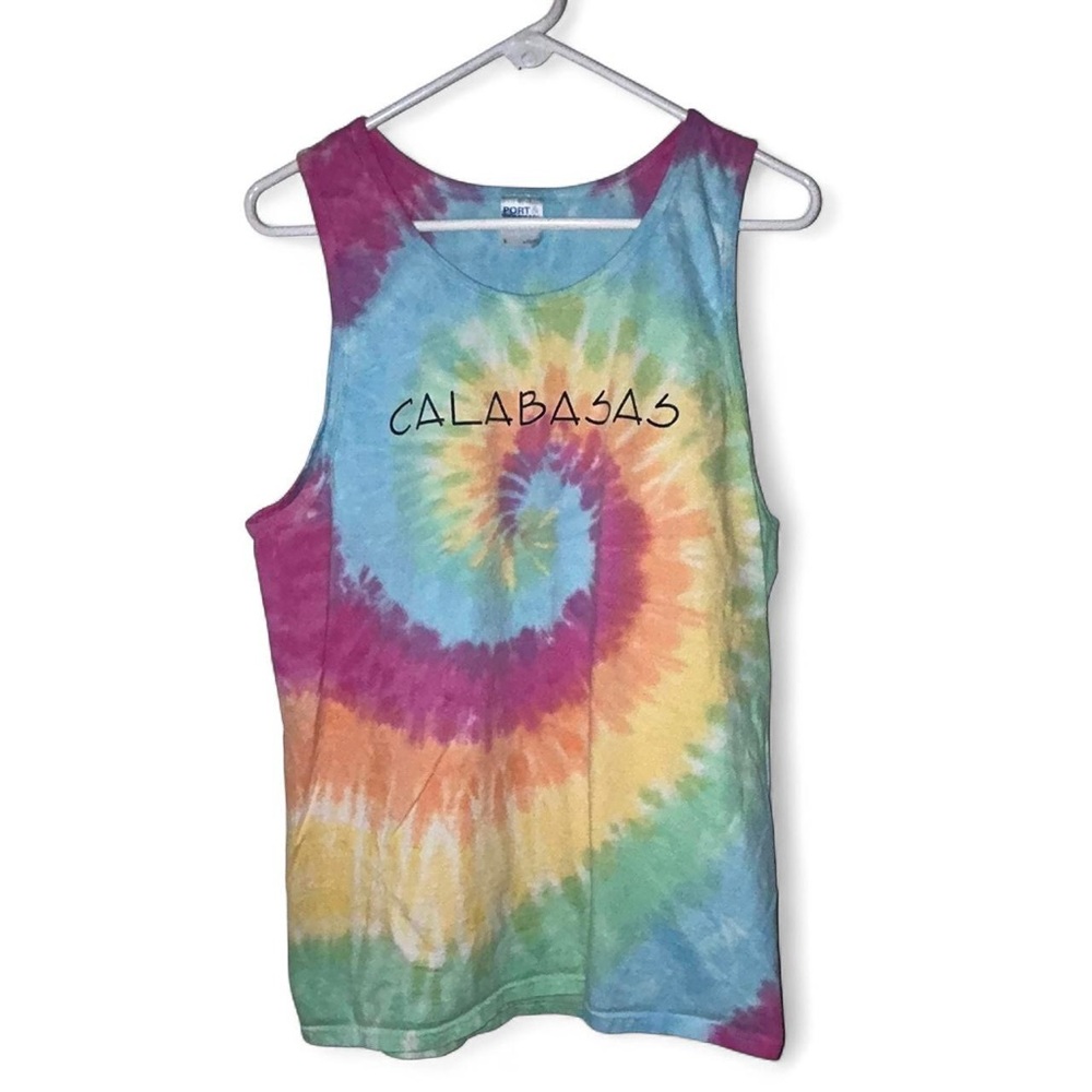 Port and Company Tie-Dye Tank Top - Multicolor